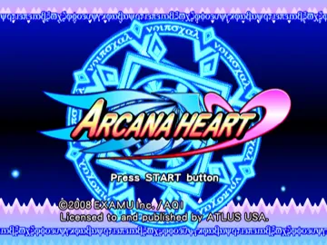 Arcana Heart screen shot title